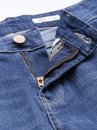 SPYKAR Men Slim Fit Low-Rise Heavy Fade Narrow Leg Stretchable Jeans