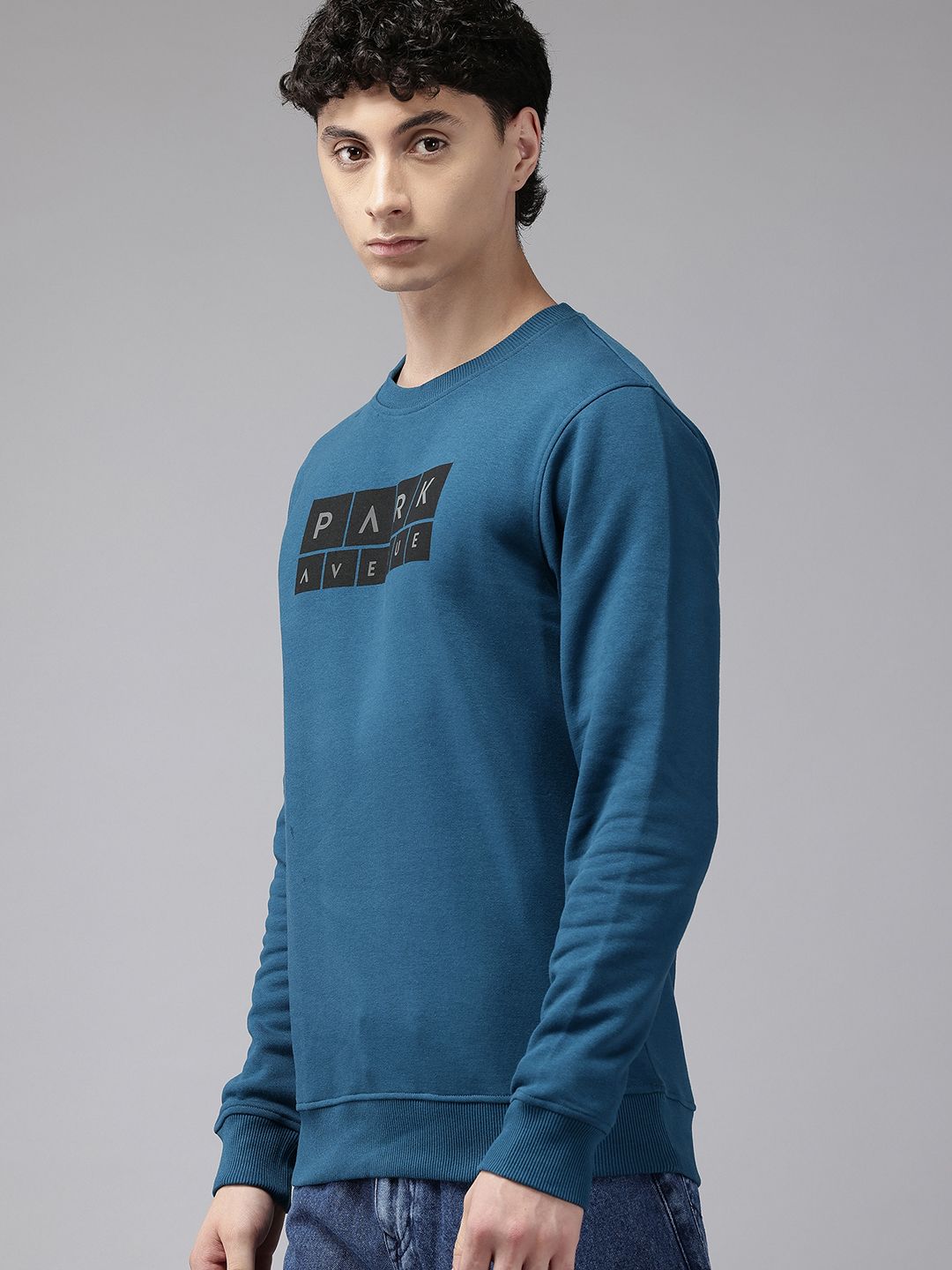 Park Avenue Slim Fit Printed Sweatshirt