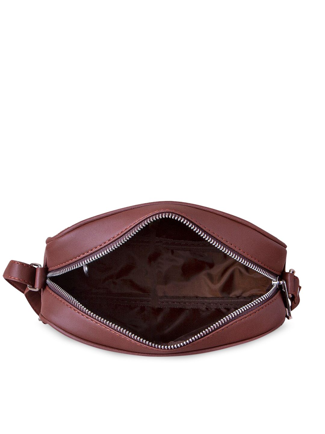 ZOUK Red Floral Printed Structured Kalamkari Sling Bag