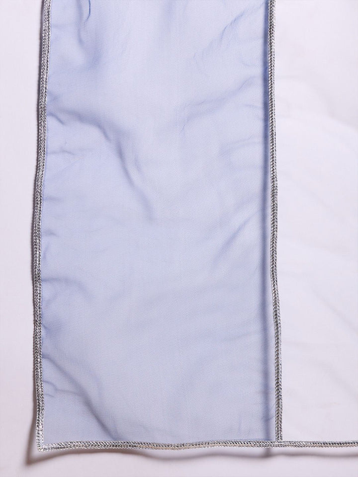 pspeaches Girls Floral Embroidered Empire Gotta Patti Kurta with Pyjamas & With Dupatta