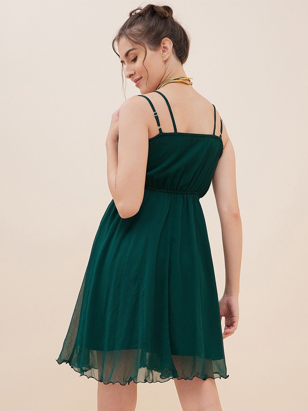 Antheaa Embellished Fit & Flare Dress