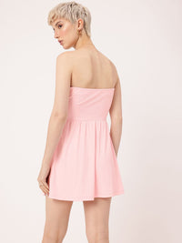 DressBerry Adorable Stylish Flared Bandeau Mini Dress