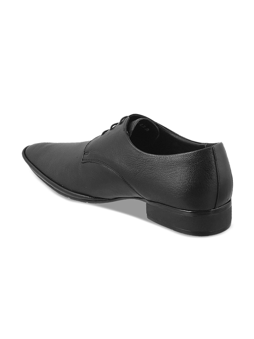 Mochi Men Black Formal Leather Derbys