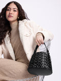 DressBerry Textured Structured Handheld Bag