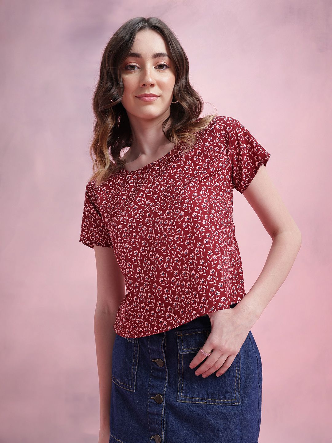 DressBerry Floral Print Top