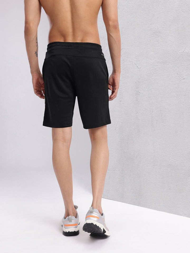 HRX by Hrithik Roshan Men Brand Logo Printed Mid-Rise Rapid-Dry Training Shorts