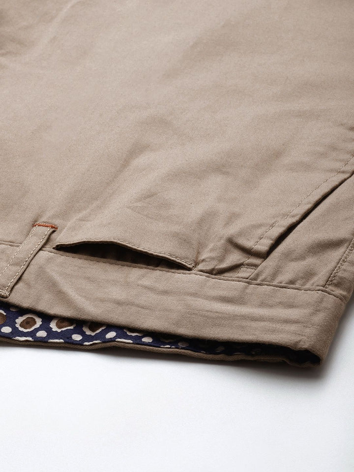 THE BEAR HOUSE Tapered Fit Cotton Chinos Trousers