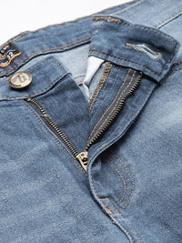 The Indian Garage Co Men Blue Jean Light Fade Stretchable Jeans