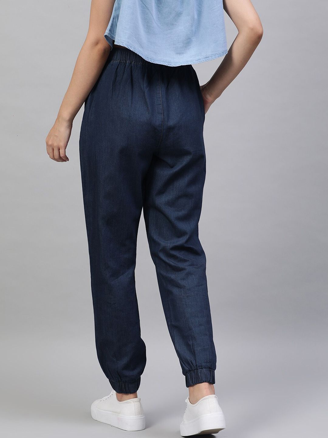 STREET 9 BASICS Women Blue Regular Fit Solid Joggers