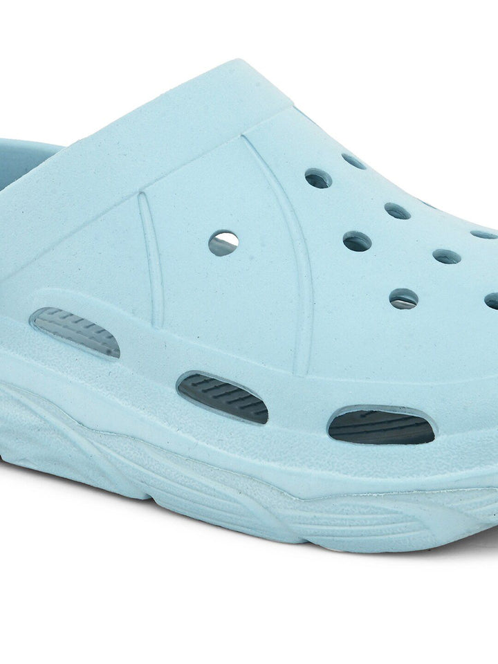 HRX by Hrithik Roshan Women Blue Self Design Clogs