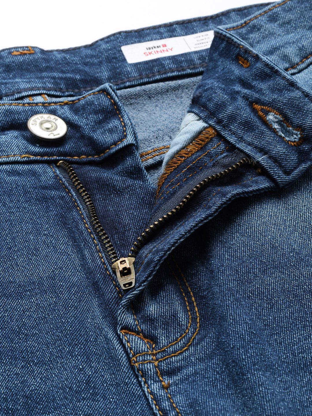 SPYKAR Men Slim Fit Low-Rise Light Fade Stretchable Jeans
