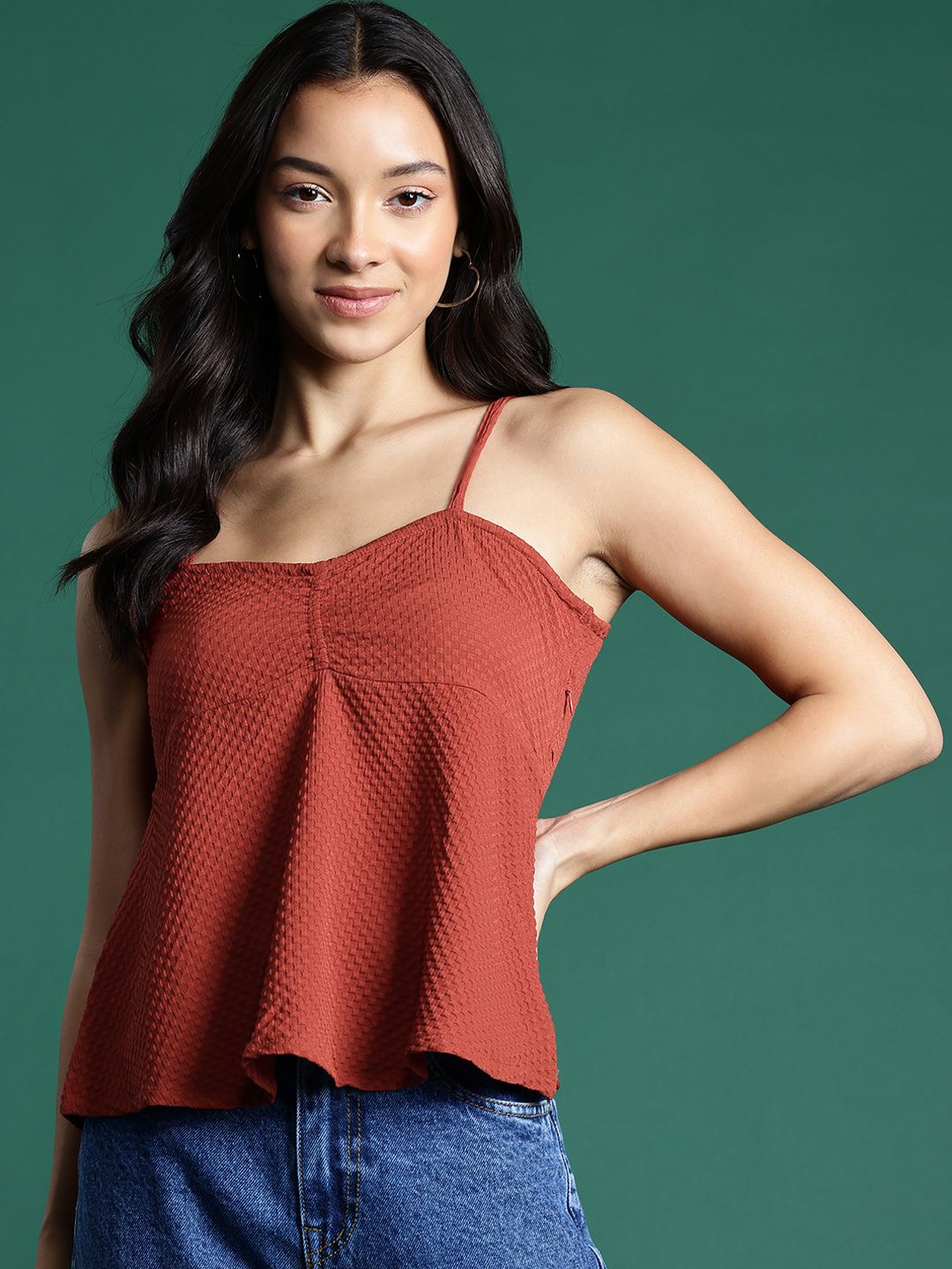 DressBerry Textured Empire Top