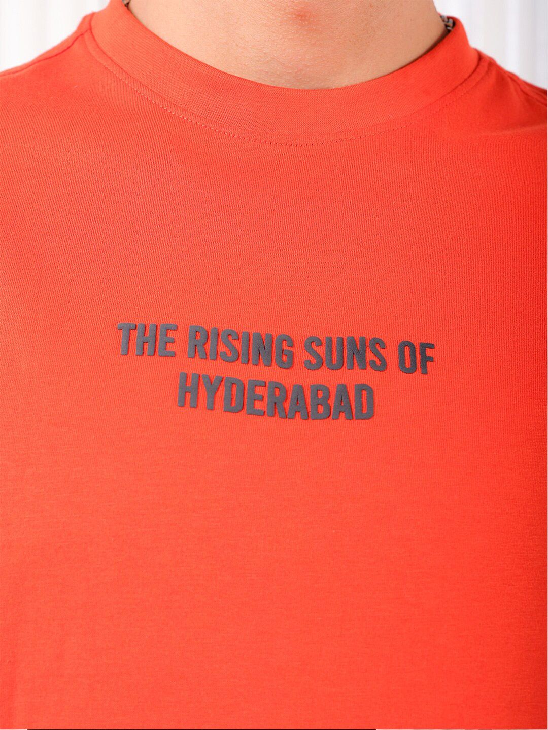 The Indian Garage Co Typography Printed Pure Cotton Boxy T-shirt