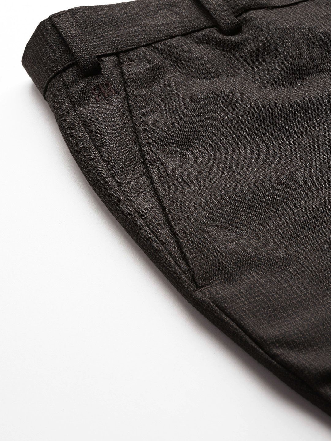 Raymond Men Textured Slim Fit Formal Trousers