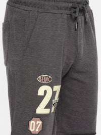Being Human Men Charcoal Grey Shorts
