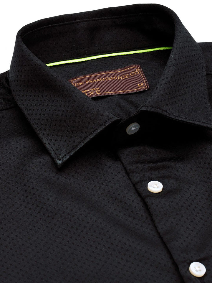 The Indian Garage Co. X Luxe Men Slim Fit Opaque Formal Shirt
