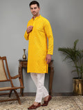 Jompers Embroidered Mandarin Collar Regular Sequinned Detailed Kurta with Pyjamas