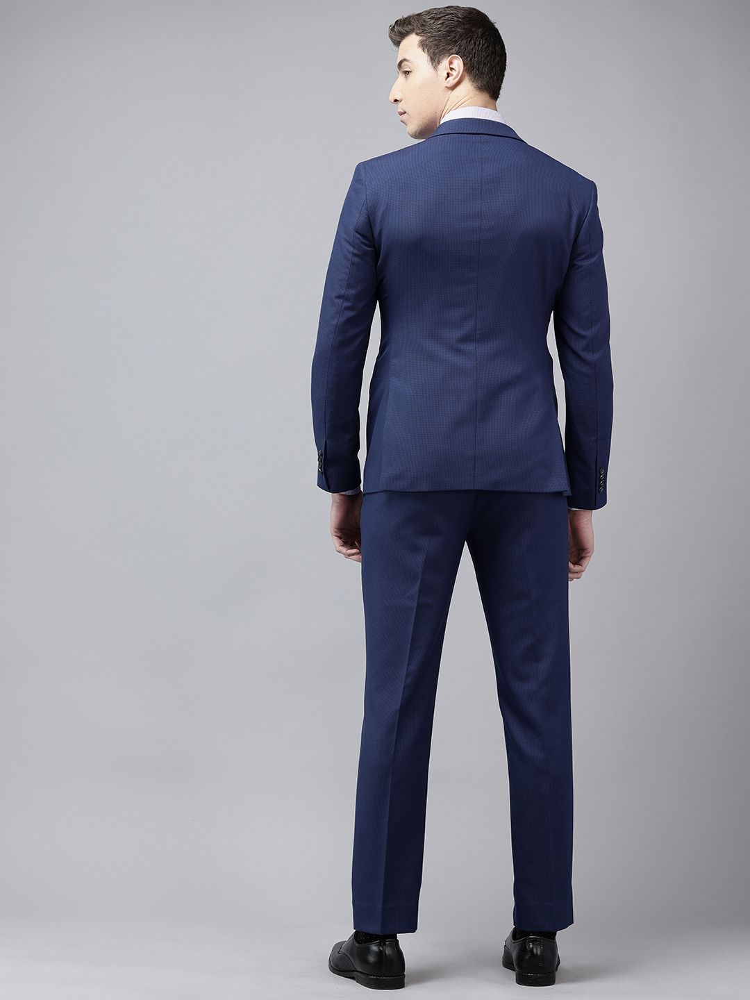 Park Avenue Men Checked Super Slim Neo Fit Single-Breasted Two-Piece Party Suit
