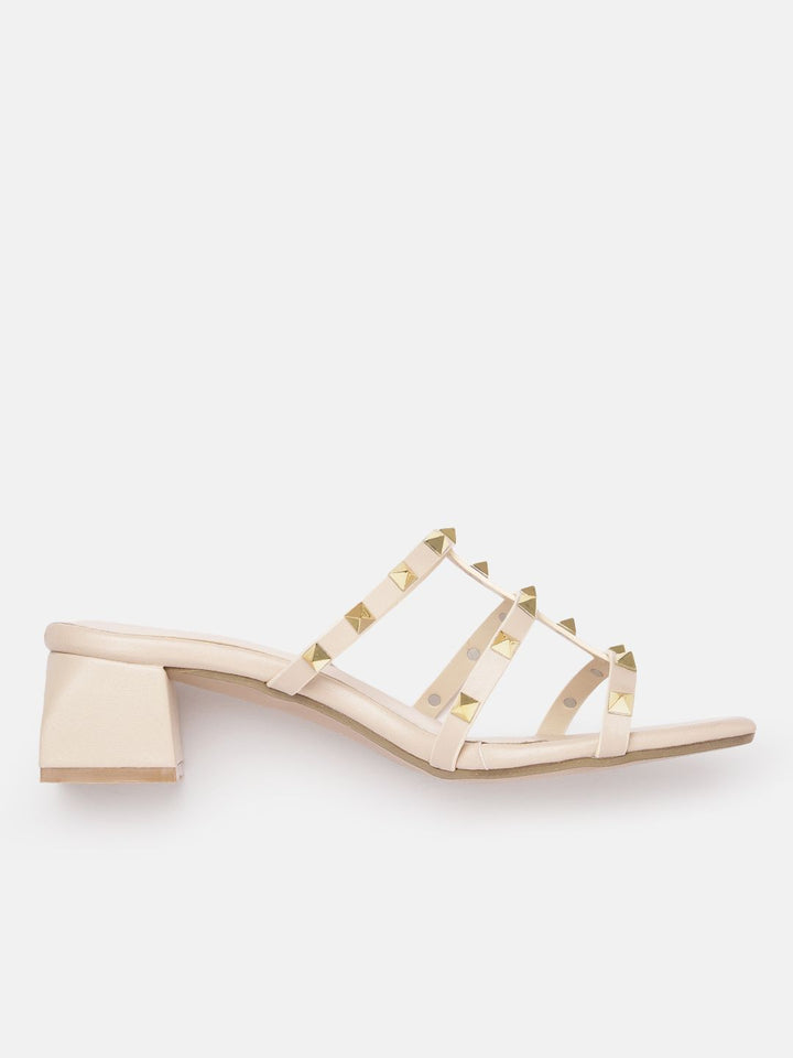 Lino Perros Studded Block Heel
