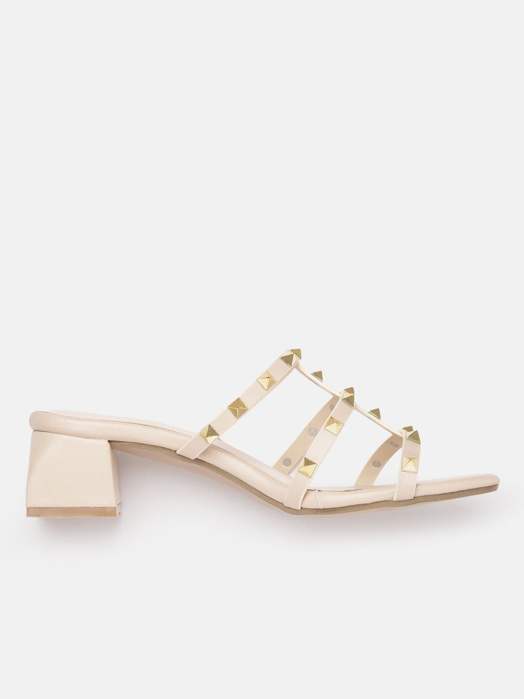 Lino Perros Studded Block Heel