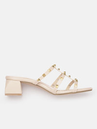 Lino Perros Studded Block Heel