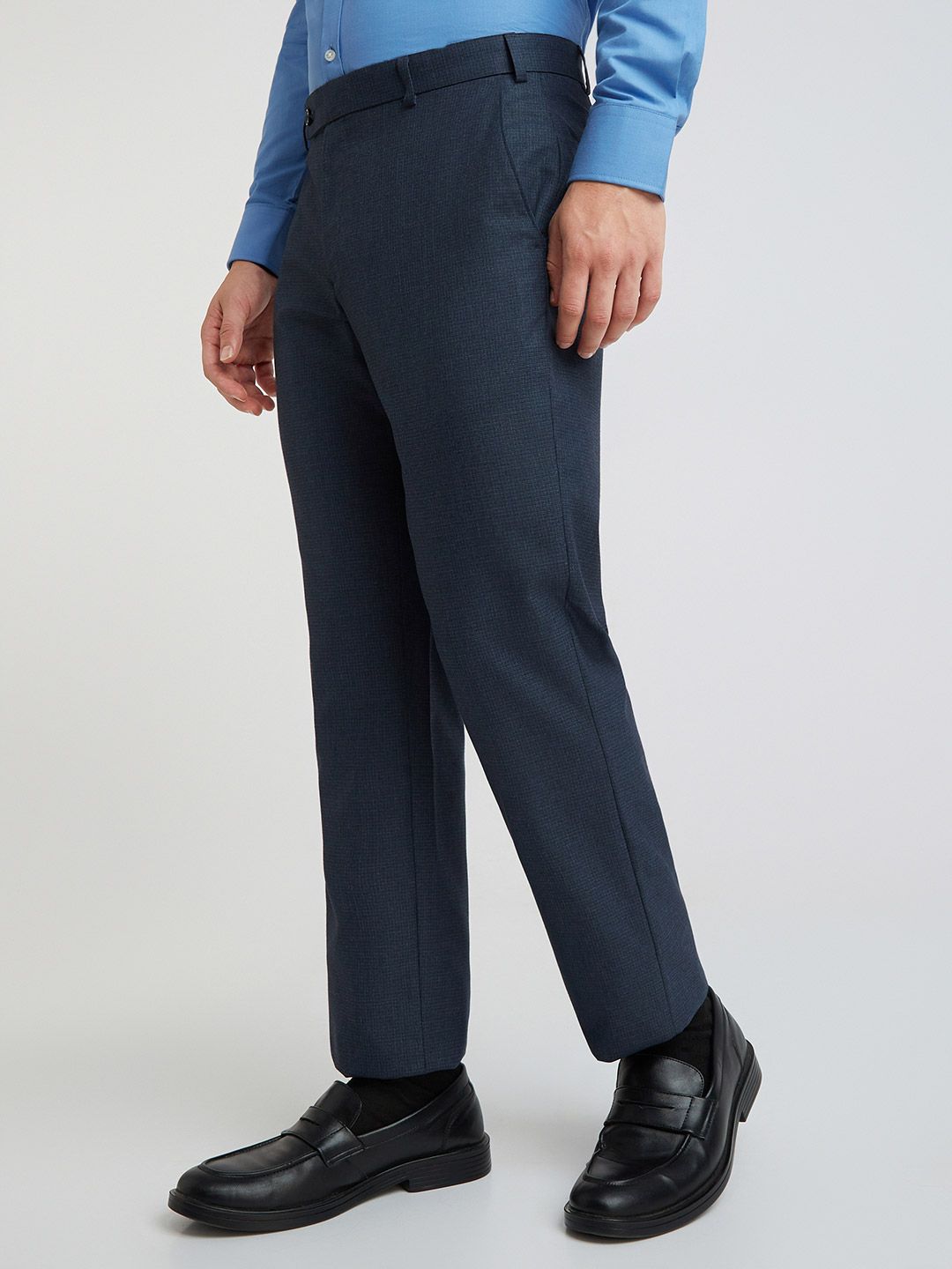 Park Avenue Men Self-Design Formal Trousers