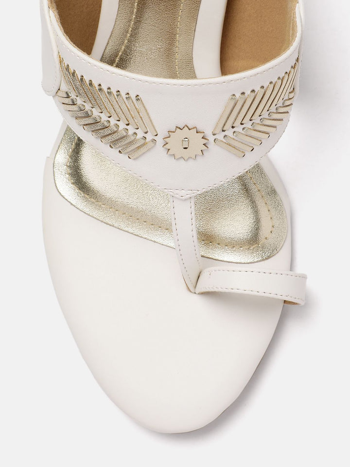 House of Pataudi Ethnic Embellished Block Heels