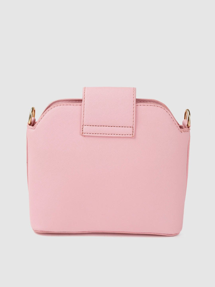Lino Perros Women Pink Solid Sling Bag