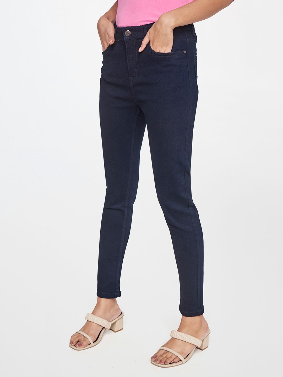 AND Women Mid-Rise Skinny Fit Stretchable Jeans