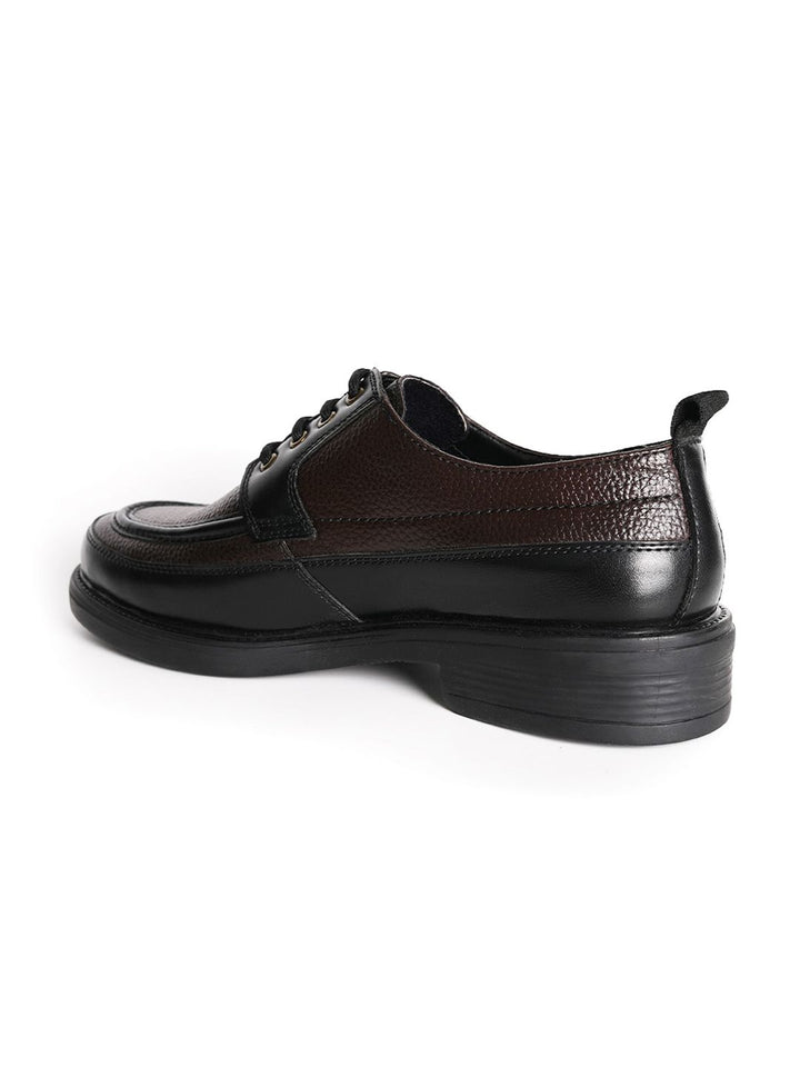 MONKSTORY Men Black Printed Textured Lace-ups PU Sneakers