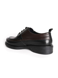 MONKSTORY Men Black Printed Textured Lace-ups PU Sneakers