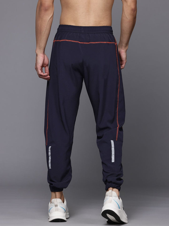 HRX by Hrithik Roshan Men Mid-Rise Training Joggers with Reflective Stripes