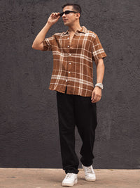 Powerlook Men Self Design Spread Collar Casual Shirt