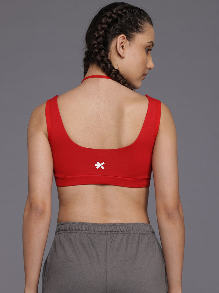 HRX by Hrithik Roshan Ruched Detail Medium Coverage Lightly Padded Workout Bra KL017_03