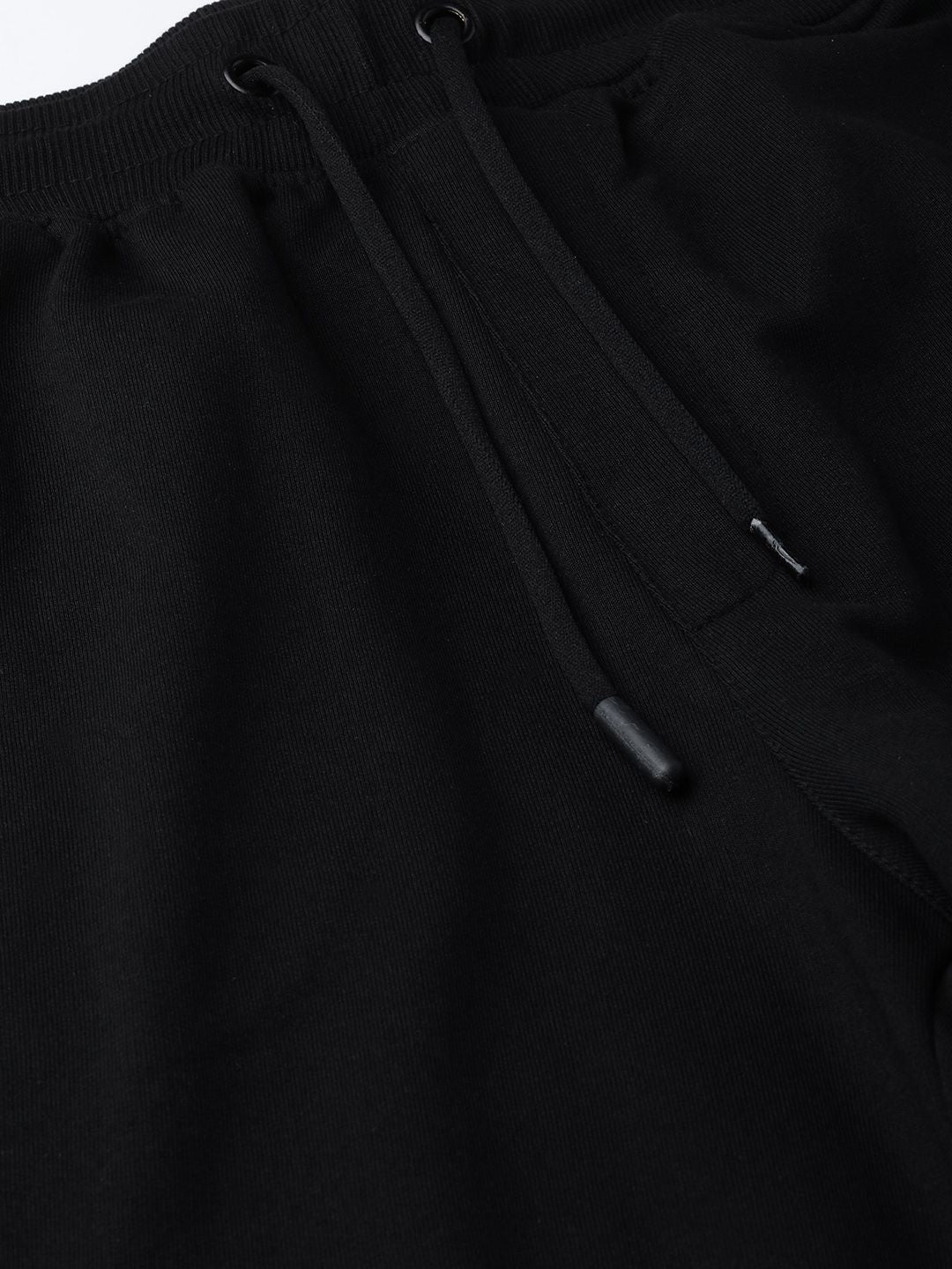HRX by Hrithik Roshan Men Jet Black Solid Regular Fit Bio-Wash Lifestyle Joggers