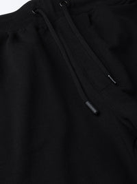 HRX by Hrithik Roshan Men Jet Black Solid Regular Fit Bio-Wash Lifestyle Joggers
