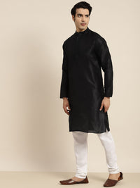 Anug by SOJANYA Men Black Mandarin Collar Kurta