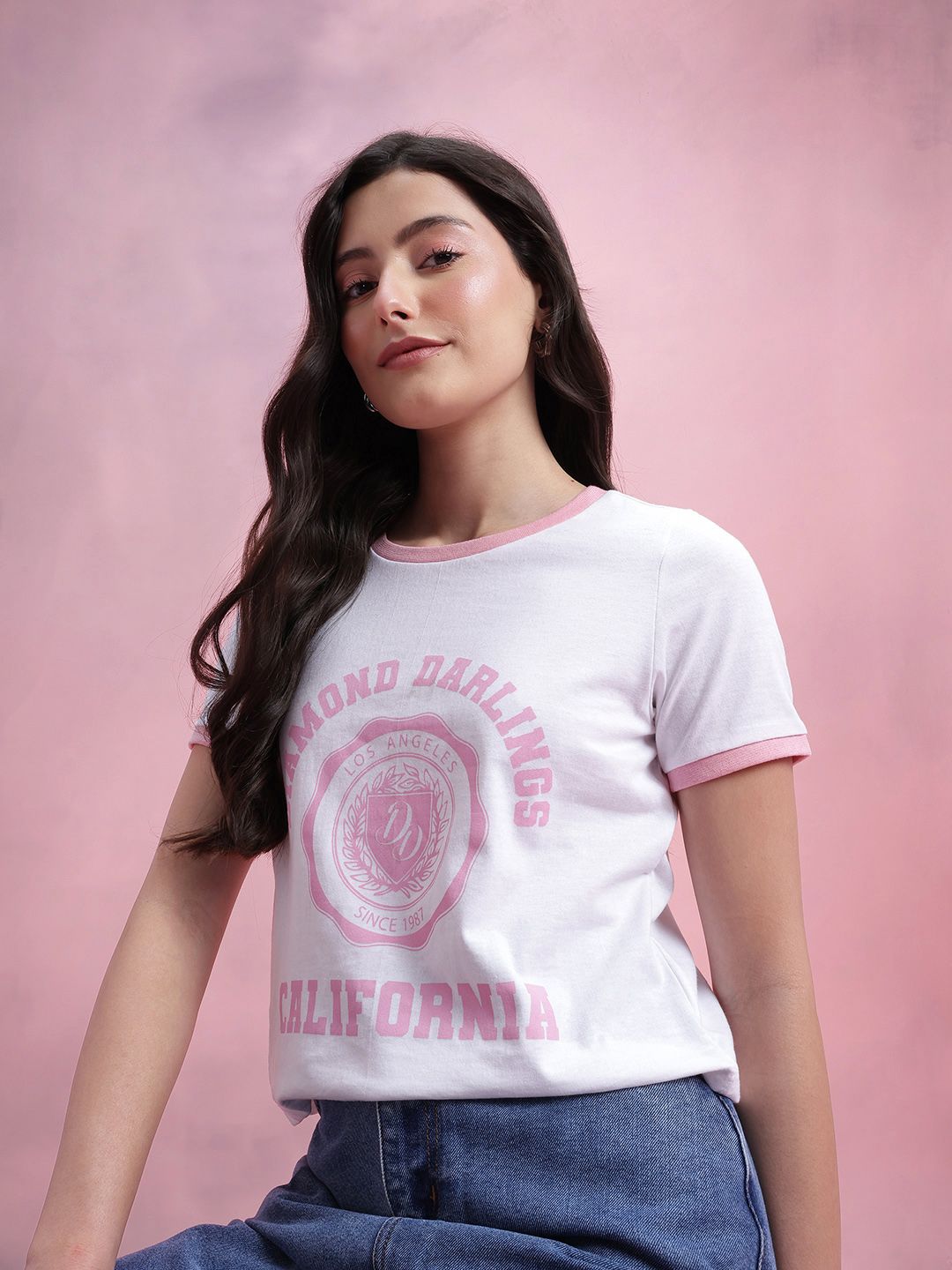 DressBerry Varsity Printed T-shirt