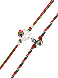Voylla Lord Krishna Peacock Feather Thread Rakhi