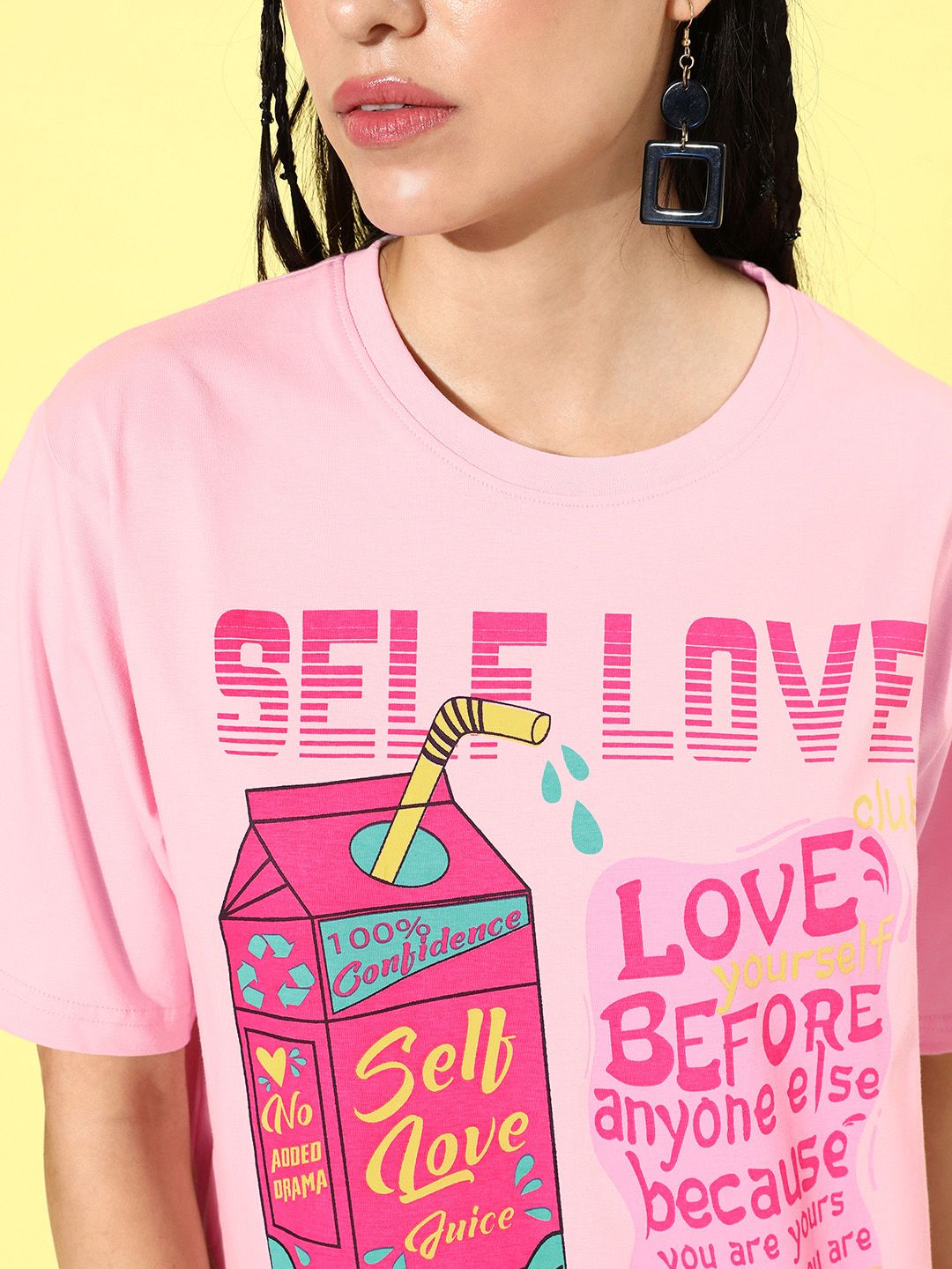 DILLINGER Printed Oversized Pure Cotton Longline T-shirt