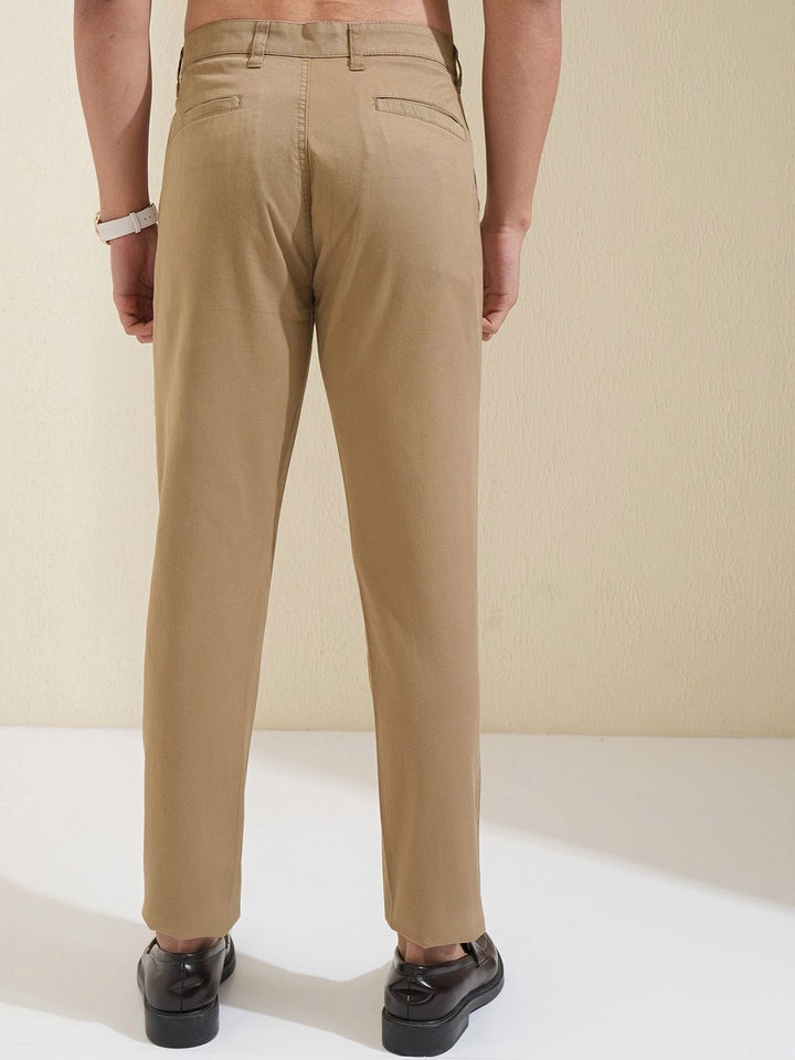 HIGHLANDER Men Soft Feel Twill Chino Trousers