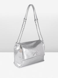 DressBerry Textured Structured Shoulder Bag