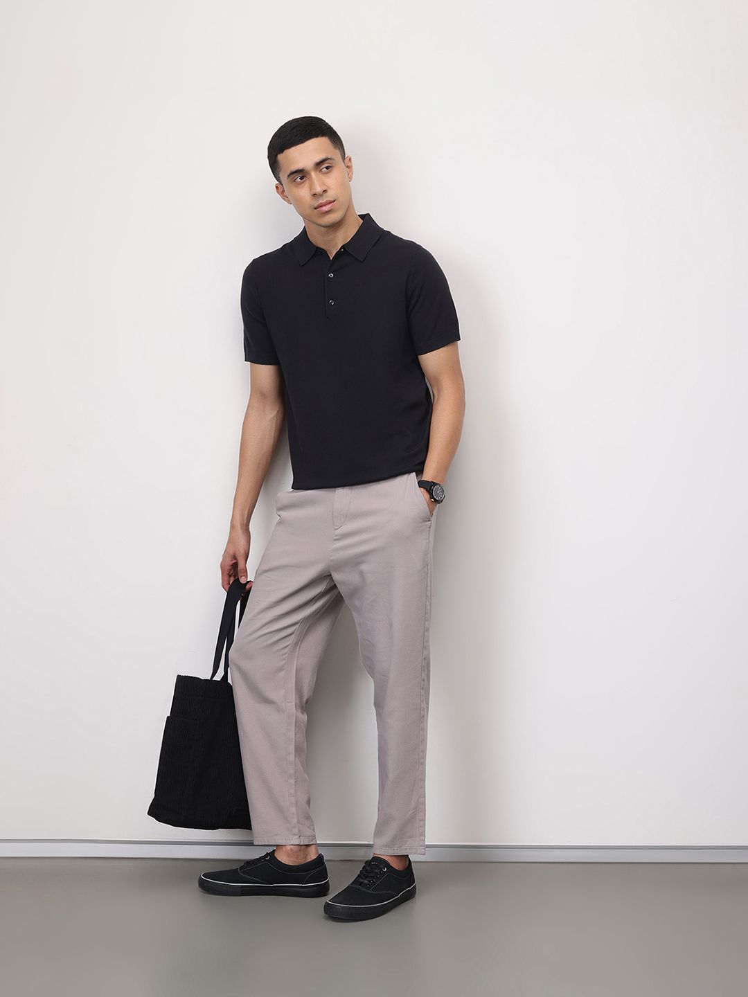 ether 365 Essentials Men Pure Cotton Regular Trousers