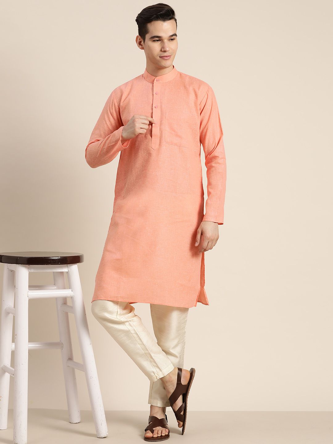 SOJANYA Cotton Linen Kurta