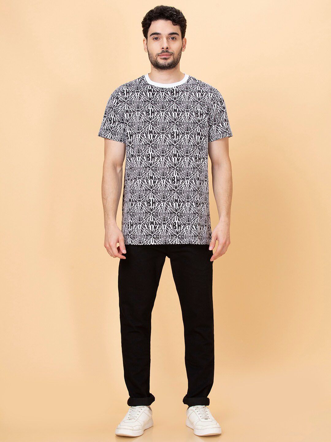 Being Human Typography Pure Cotton Printed T-shirt