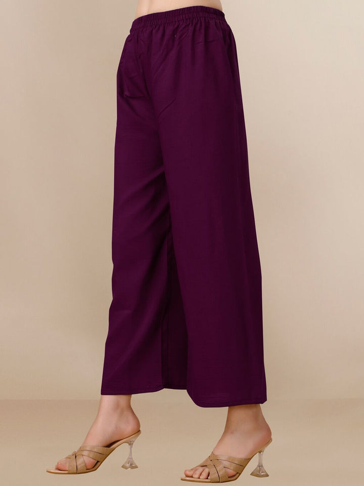 KALINI Floral Yoke Design A-Line Kurta With Palazzos & Dupatta