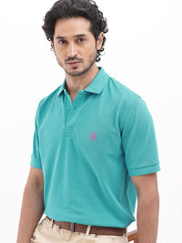 RARE RABBIT Men Paret-Bright Regular Fit Polo Collar T-Shirt