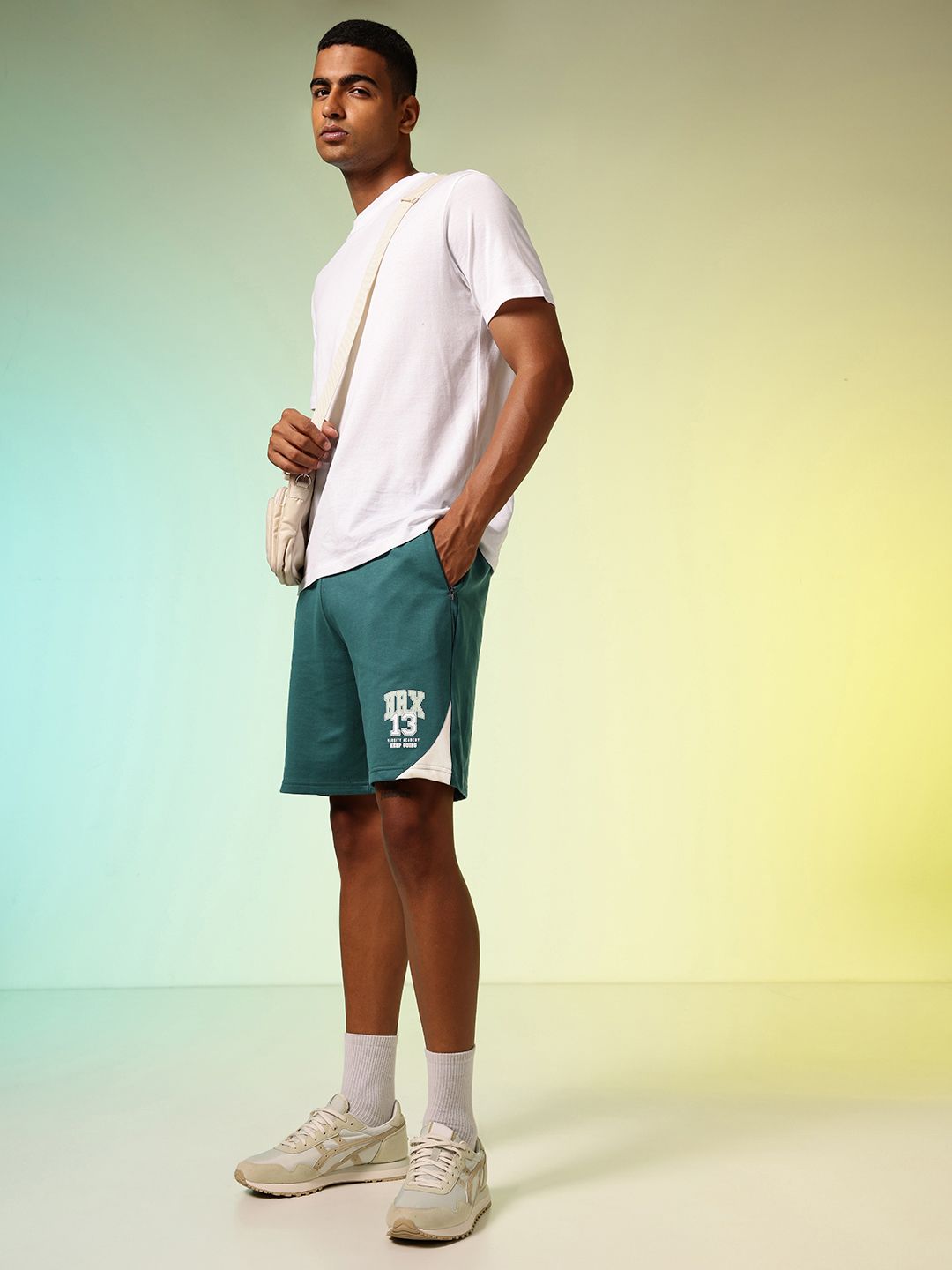 HRX by Hrithik Roshan Men Brand Logo Printed Lifestyle Shorts