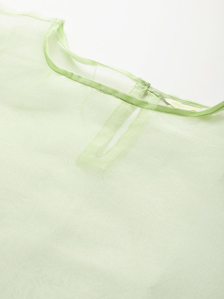 DressBerry Sheer Organza Top
