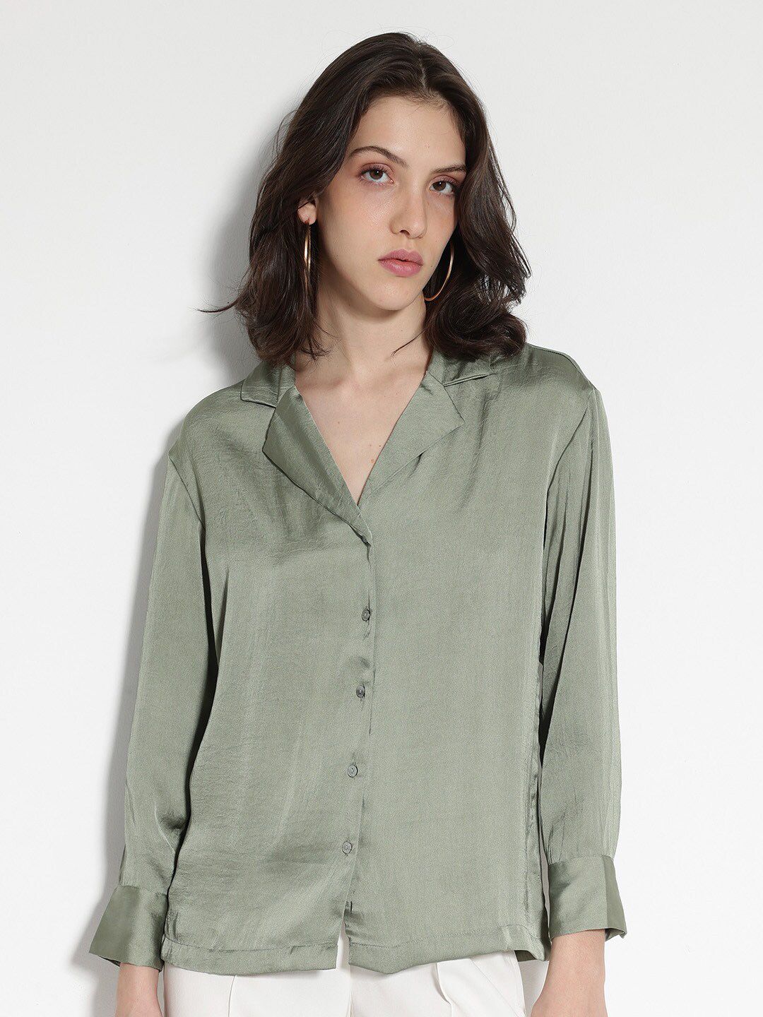 RAREISM Shirt Collar Cuffed Sleeves Regular Top